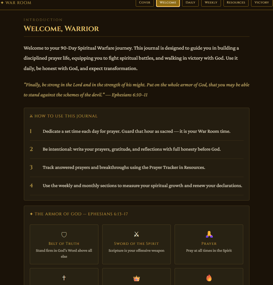 War Room Prayer Journal (Digital Download) - Image 3